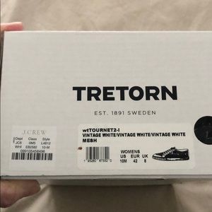 Tretorn for JCrew mesh white sneakers.